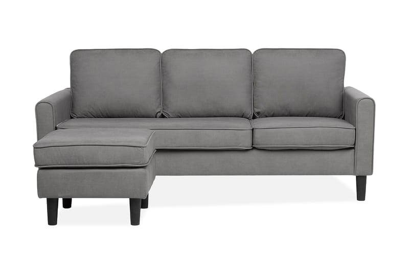 Avesta Sofa 2-4 Sete Med Fotskammel, Grå