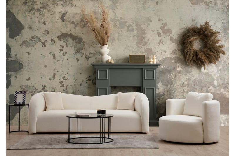 Azoula Sofa 3-seter - Beige - Møbler - Sofaer - 3 seter sofa