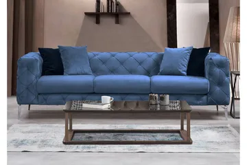 Beachport Sofa 3-seters - Blå - Møbler - Sofaer - 3 seter sofa