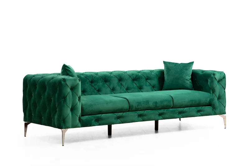 Beachport Sofa 3-seters - Grønn - Møbler - Sofaer - 3 seter sofa