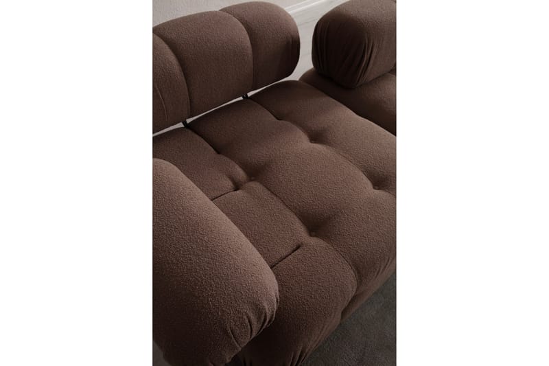 Belgin Boblende Sofa 3-seter - Cappuccino - Møbler - Sofaer - Modulsofaer - Komplett modulsofa