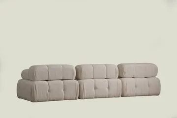 Belgin Boblet Sofa 3-seters 315 cm bred - Lys beige / Beige - Møbler - Sofaer - Modulsofaer - Komplett modulsofa
