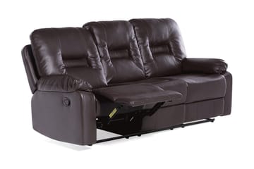 Bergen Sofa 3-seter - Brun - Møbler - Sofaer - Reclinersofaer - 3 seters kinosofa & reclinersofa