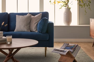 Bloom 3-seters Fløyelssofa - Blå - Møbler - Sofaer - 3 seter sofa