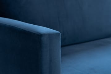 Bloom 3-seters Fløyelssofa - Blå - Møbler - Sofaer - 3 seter sofa