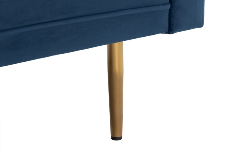 Bloom 3-seters Fløyelssofa - Blå - Møbler - Sofaer - 3 seter sofa