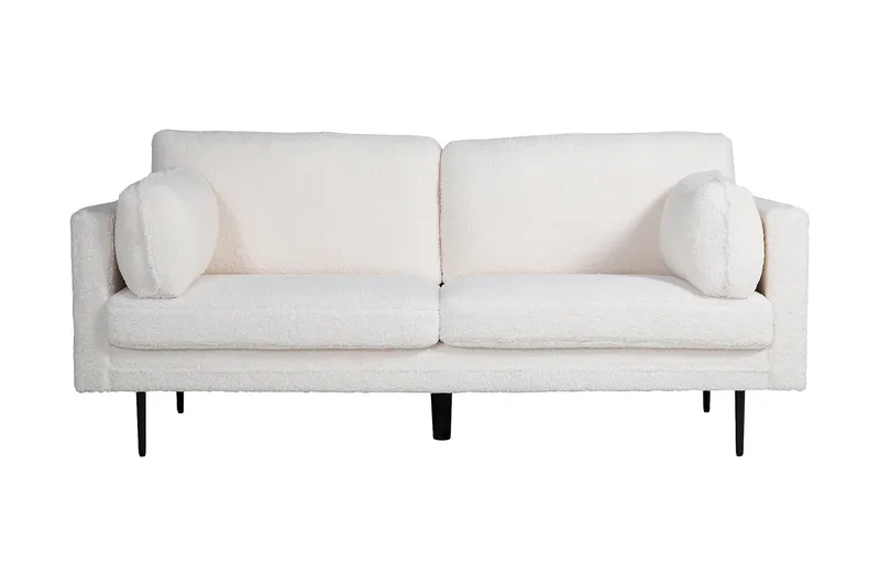 Boom 3-seter Sofa Teddystoff, Hvit