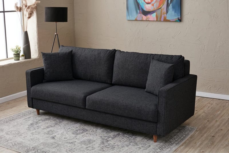 Braneles Sofa 3-seter - Antrasitt - Møbler - Sofaer - 3 seter sofa