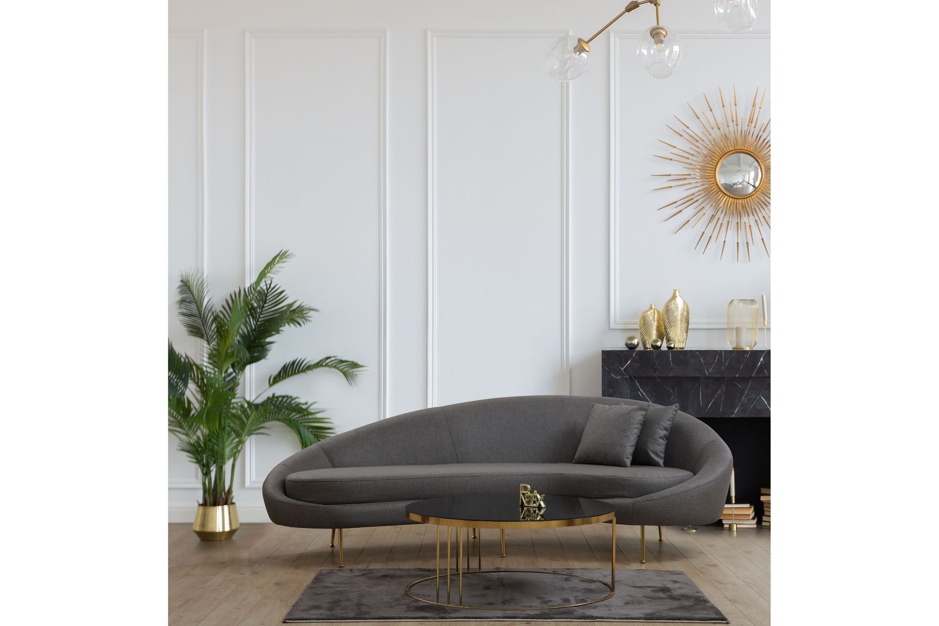 Buet Sofa Redcliffe 3-seter - Mørkegrå - Møbler - Sofaer - 3 seter sofa