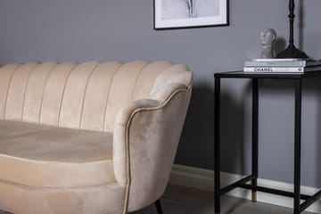 Calais 3-seter Snegleformet Fløyelssofa 181 cm - Beige - Møbler - Sofaer - 3 seter sofa