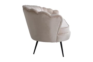 Calais 3-seter Snegleformet Fløyelssofa 181 cm - Beige - Møbler - Sofaer - 3 seter sofa