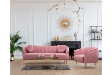 Caraquet Sofa 3-seter - Rosa - Møbler - Sofaer - 3 seter sofa