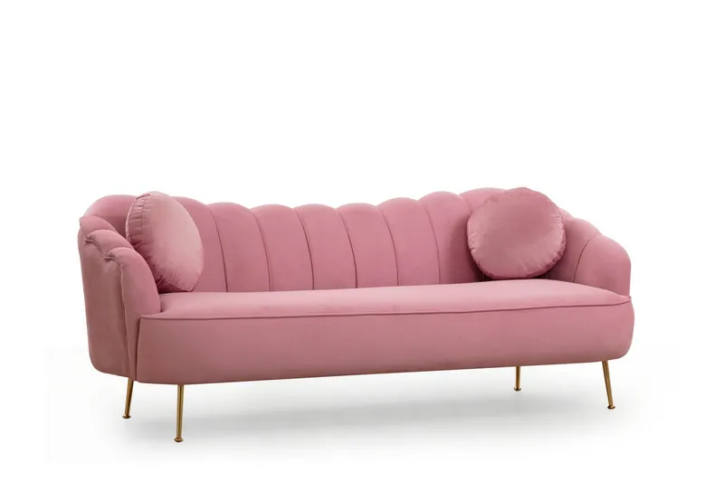 Caraquet Sofa 3-seter, Rosa
