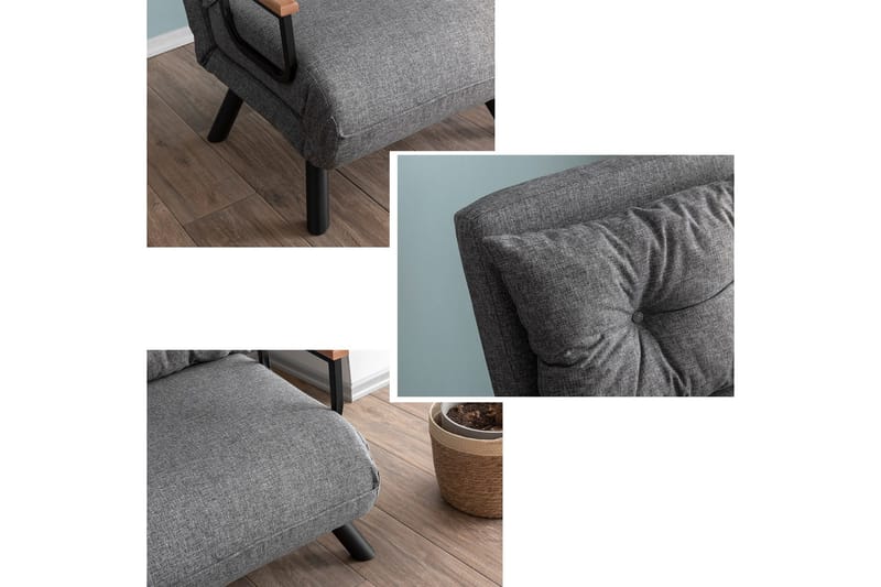 Caseira Sofa - Antrasitt - Møbler - Sofaer - 3 seter sofa