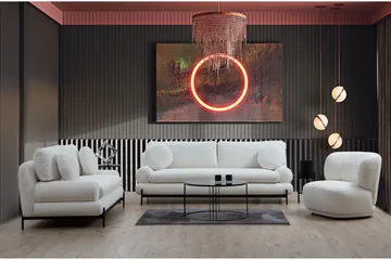 Cassius Sofa 3-seter - Hvit - Møbler - Sofaer - 3 seter sofa