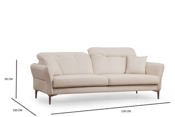 Chandara Sofa 3-seter - Hvit - Møbler - Sofaer - 3 seter sofa