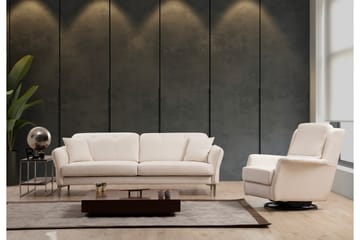 Chandara Sofa 3-seter - Hvit - Møbler - Sofaer - 3 seter sofa