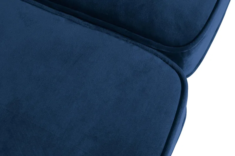 Chesterfield Lyx 3-seter Fløyelssofa – Dyp sofa - Blå - Møbler - Sofaer - 3 seter sofa