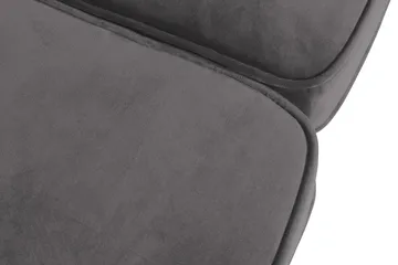 Chesterfield Lyx 3-seter Fløyelssofa – Dyp sofa - Mørkegrå - Møbler - Sofaer - 3 seter sofa