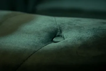 Chesterfield Lyx 3-seter Fløyelssofa – Dyp sofa - Mørkegrønn / Grønn - Møbler - Sofaer - 3 seter sofa