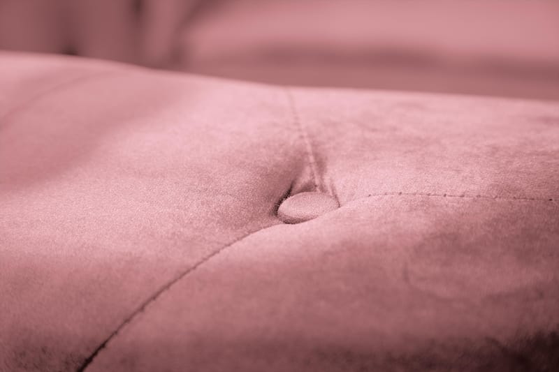 Chesterfield Lyx Fløyelssofa 3-seter - Rostrosa - Møbler - Sofaer - 3 seter sofa