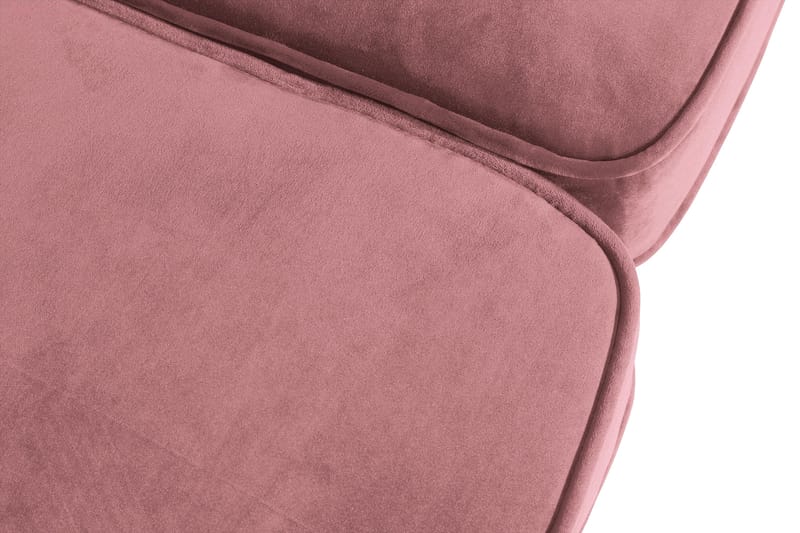 Chesterfield Lyx Fløyelssofa 3-seter - Rostrosa - Møbler - Sofaer - 3 seter sofa