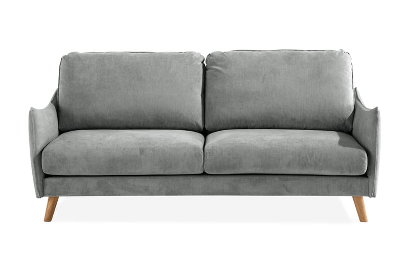 3-seter Sofa Colt Lyx - Grå/Eik - 3 seter sofa