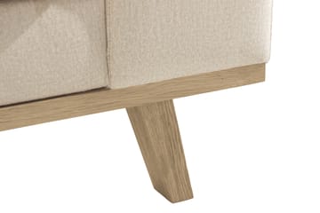 Copenhagen 3-seters Fløyelssofa - Beige - Møbler - Sofaer - 3 seter sofa