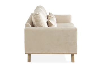 Copenhagen 3-seters Fløyelssofa - Beige - Møbler - Sofaer - 3 seter sofa