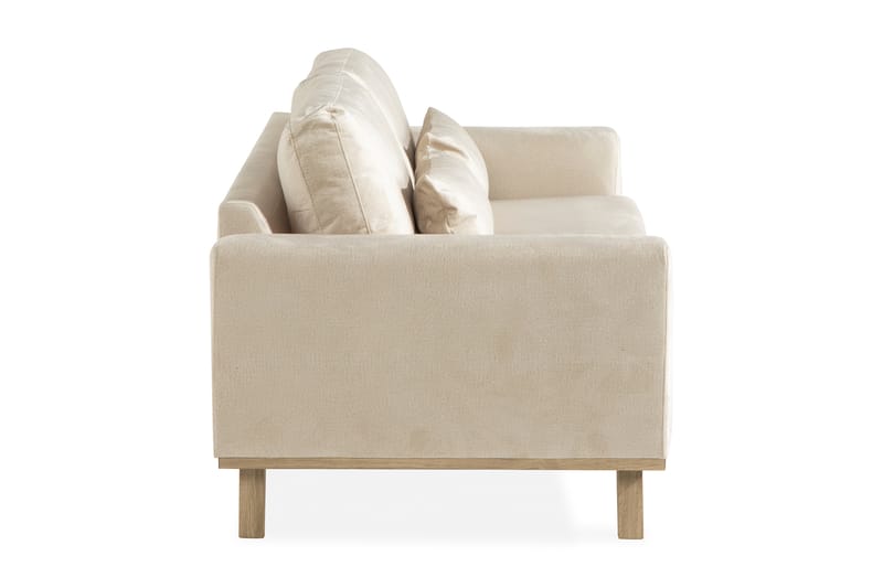 Copenhagen 3-seters Fløyelssofa - Beige - Møbler - Sofaer - 3 seter sofa