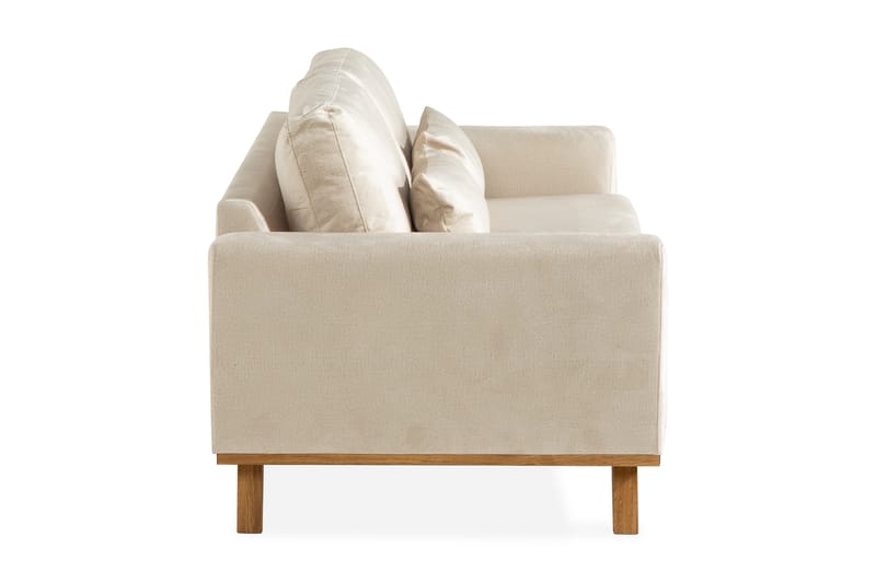 Copenhagen 3-seters Fløyelssofa - Beige - Møbler - Sofaer - 3 seter sofa