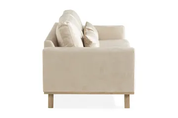 Copenhagen 3-seters Fløyelssofa - Beige - Møbler - Sofaer - 3 seter sofa