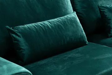 Copenhagen 3-seters Fløyelssofa - Grønn - Møbler - Sofaer - 3 seter sofa