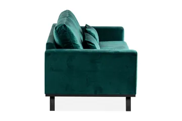 Copenhagen 3-seters Fløyelssofa - Grønn - Møbler - Sofaer - 3 seter sofa