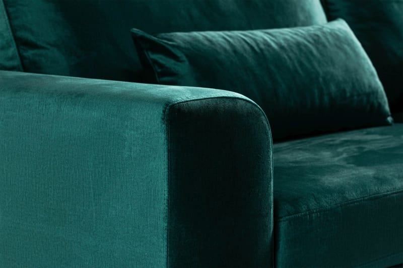 Copenhagen 3-seters Fløyelssofa - Grønn - Møbler - Sofaer - 3 seter sofa