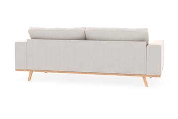 Copenhagen 3-seters Fløyelssofa - Kremhvit - Møbler - Sofaer - 3 seter sofa