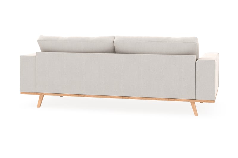Copenhagen 3-seters Fløyelssofa - Kremhvit - Møbler - Sofaer - 3 seter sofa
