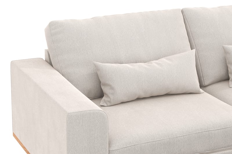Copenhagen 3-seters Fløyelssofa - Kremhvit - Møbler - Sofaer - 3 seter sofa