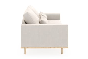Copenhagen 3-seters Fløyelssofa - Kremhvit - Møbler - Sofaer - 3 seter sofa