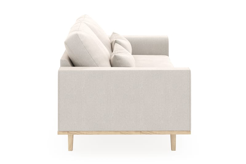 Copenhagen 3-seters Fløyelssofa - Kremhvit - Møbler - Sofaer - 3 seter sofa