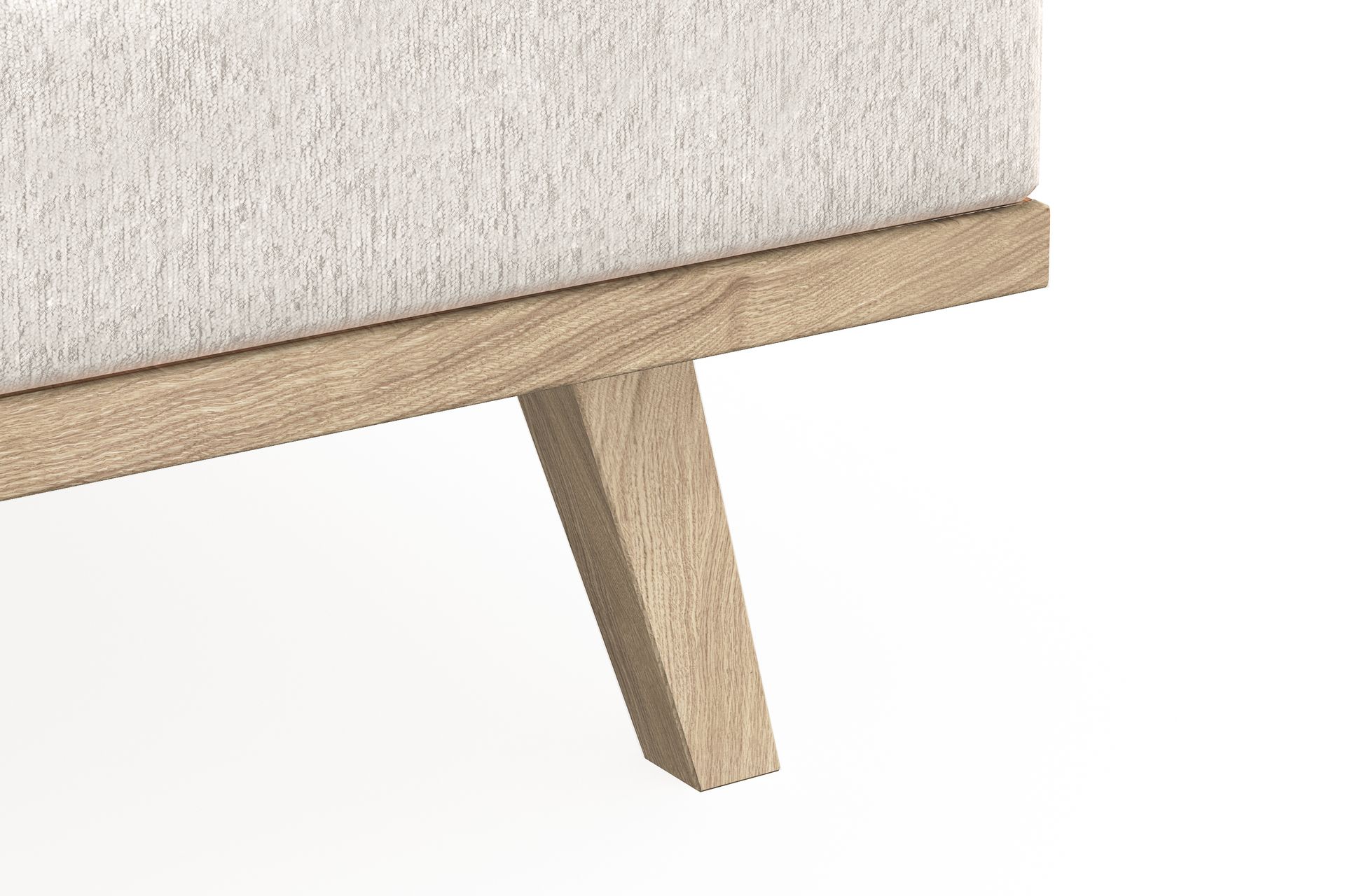 Copenhagen 3-seters Fløyelssofa - Kremhvit - Møbler - Sofaer - 3 seter sofa