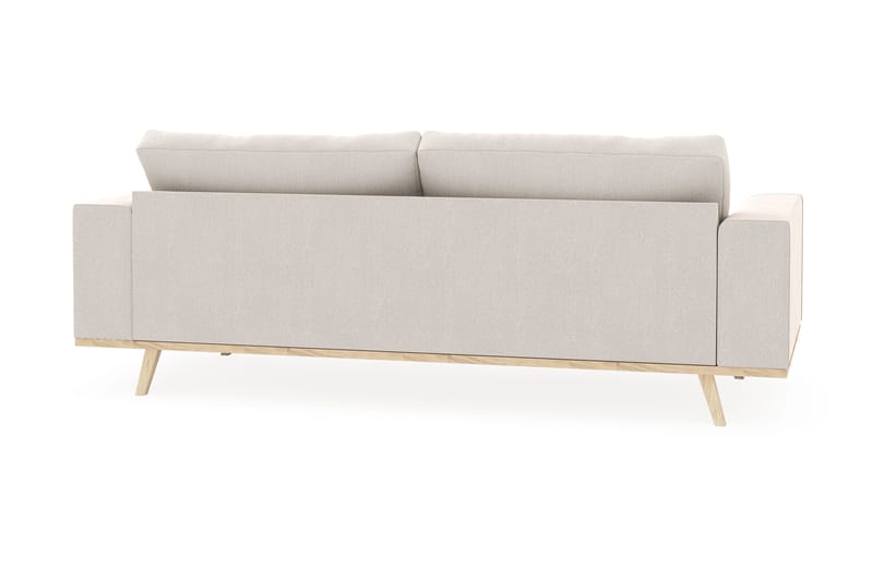 Copenhagen 3-seters Fløyelssofa - Kremhvit - Møbler - Sofaer - 3 seter sofa