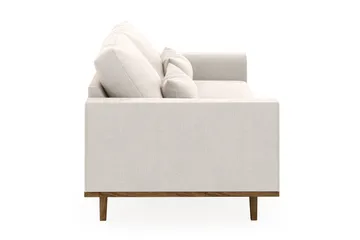 Copenhagen 3-seters Fløyelssofa - Kremhvit - Møbler - Sofaer - 3 seter sofa