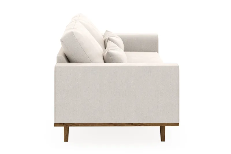 Copenhagen 3-seters Fløyelssofa - Kremhvit - Møbler - Sofaer - 3 seter sofa