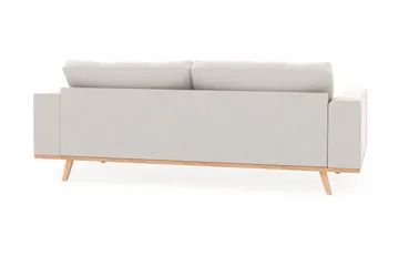 Copenhagen 3-seters Fløyelssofa - Kremhvit - Møbler - Sofaer - 3 seter sofa