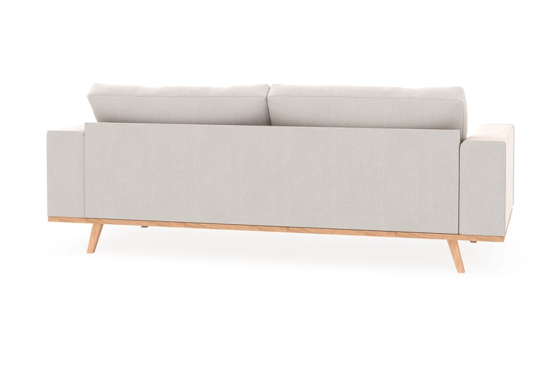 Copenhagen 3-seters Fløyelssofa - Kremhvit - Møbler - Sofaer - 3 seter sofa