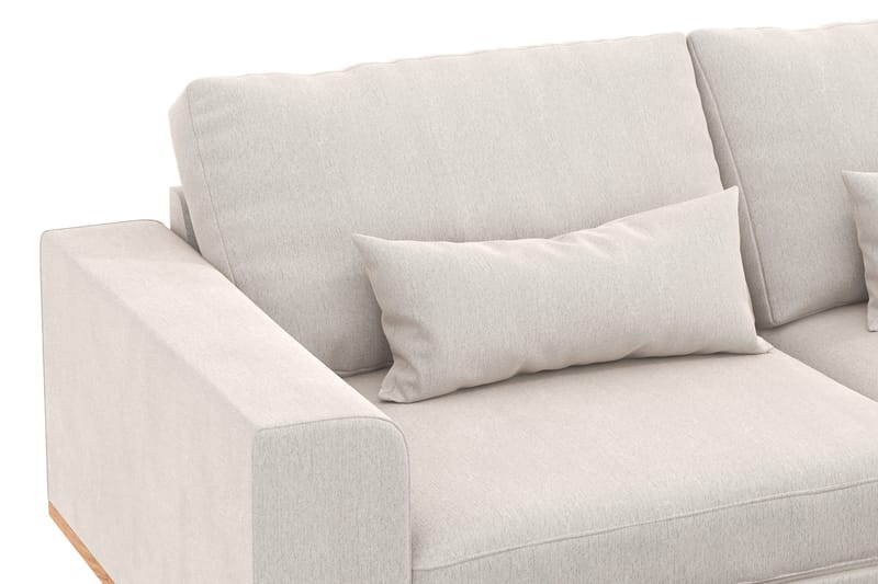 Copenhagen 3-seters Fløyelssofa - Kremhvit - Møbler - Sofaer - 3 seter sofa