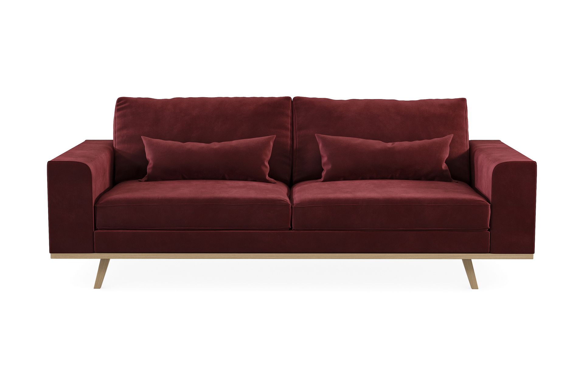 Copenhagen 3-seters Fløyelssofa - Lilla - Møbler - Sofaer - 3 seter sofa