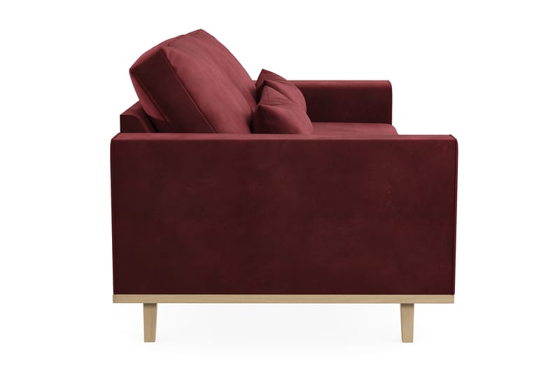 Copenhagen 3-seters Fløyelssofa - Lilla - Møbler - Sofaer - 3 seter sofa