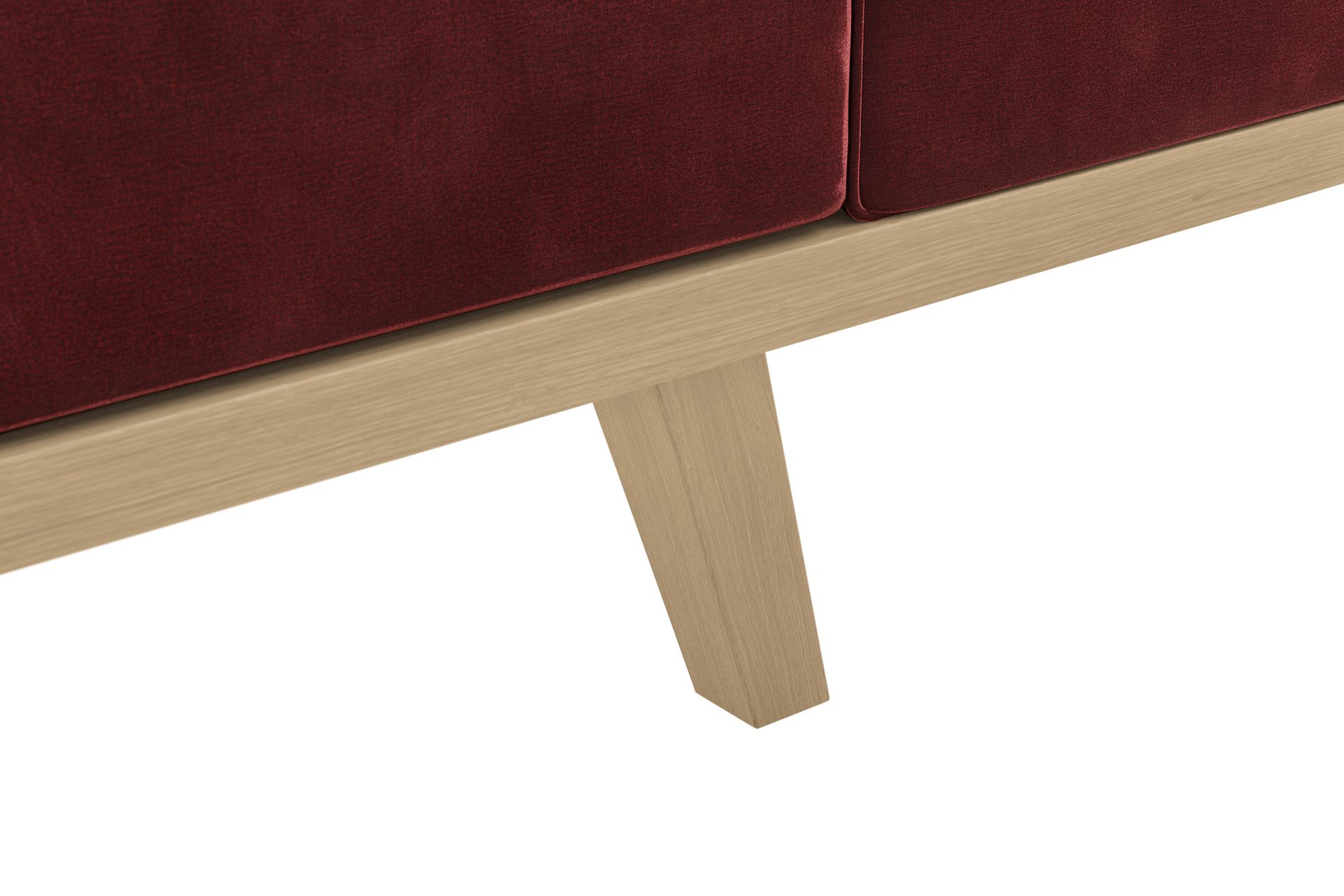 Copenhagen 3-seters Fløyelssofa - Lilla - Møbler - Sofaer - 3 seter sofa